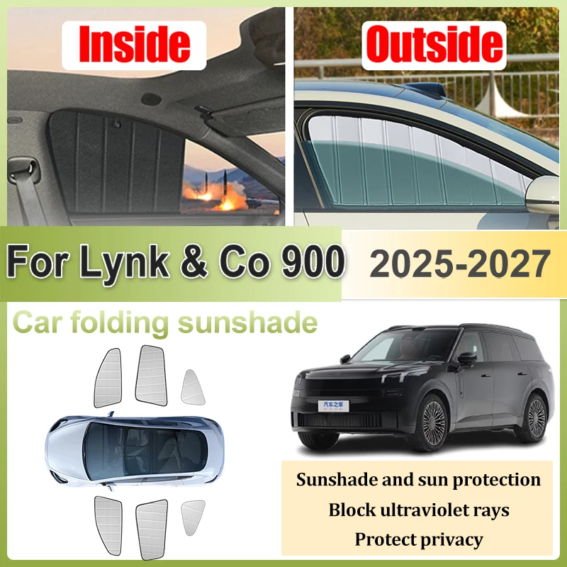 

Автомобильные солнцезащитные шторки для Lynk Co 900, аксессуары L946, 2025, 2026, 2027, для окон, защита от солнца, УФ-излучения и посторонних глаз