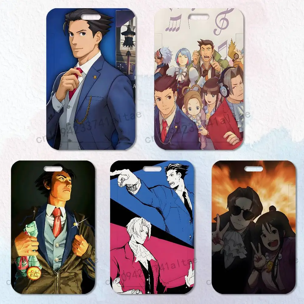 

Game Ace A- Attorney Badge Holder Pass Bus Work Card Cover Chest Pocket Students Gift ID Card Holder