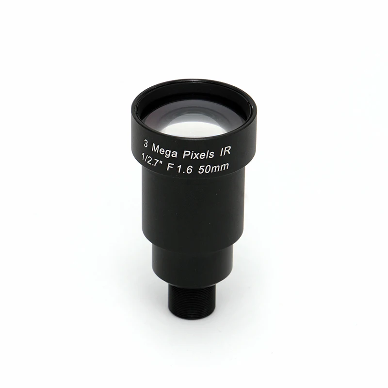

1/2.7" 50mm M12 Lens 3MP F1.6 Low Distortion S Mount Board Lens for CCTV System Network IP Security Camera SL-0239