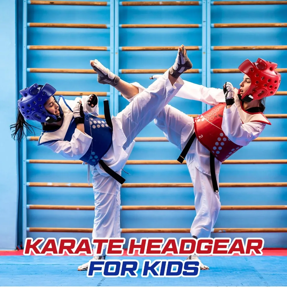 Lightweight Kid Taekwondo Helmet Flexible Breathable Martial Arts Fight Mask Portable Sturdy Head Guard Children's Taekwondo