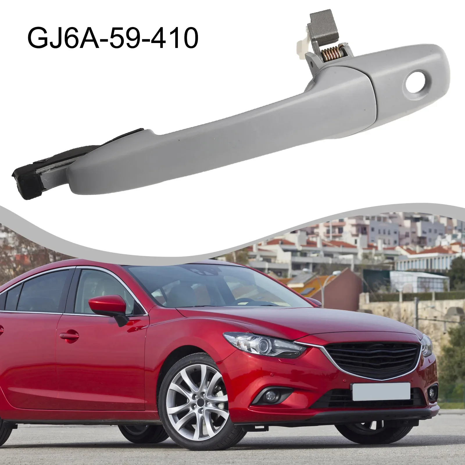 Hot Sale Front Left Door Handle For Mazda 3 5 For RX-8 For CX-7 2004-12 GJ6A-59-410 Direct Replacement Car Accessories