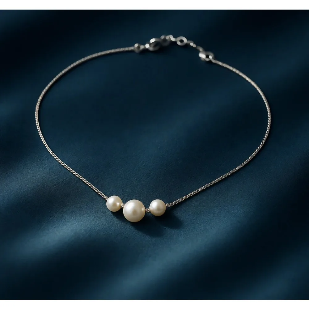 

Изящное многослойное жемчужное колье-подвеска ручной работы с позолотой 14K – повседневный подарок для женщин