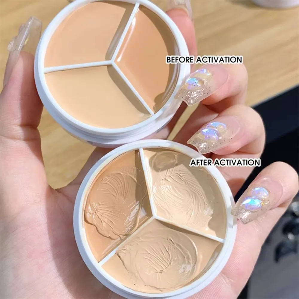 XIXI Pure Holding Makeup ثلاثة ألوان كونسيلر مقاوم للماء يدوم طويلاً بقعة حب الشباب طباعة خافي عيوب العين