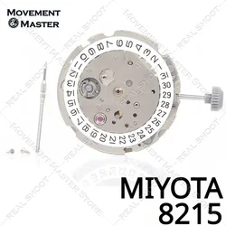 Japan MIYOTA 8200 Silver Single Calendar Movement Automatic Mechanical Movement 8215 Watch Movement Parts