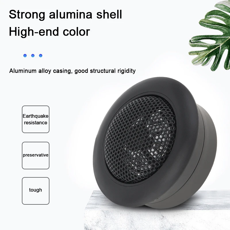 2pcs 120W Built-in crossover High Efficiency Mini Dome Tweeter Speakers for Car Audio System