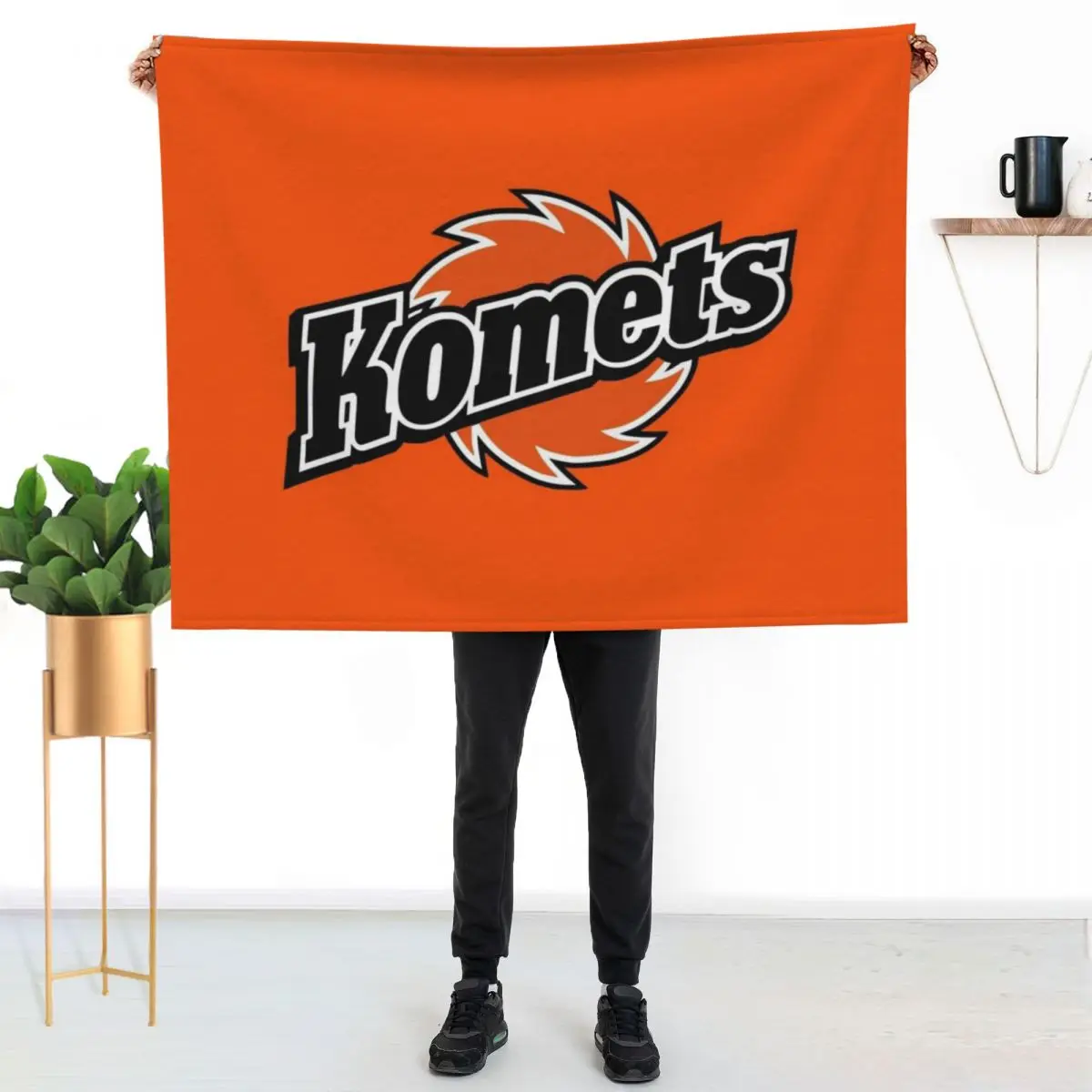 Fort Wayne Komets Throw Blanket Thin Soft Blanket for Summer Night Sleeping
