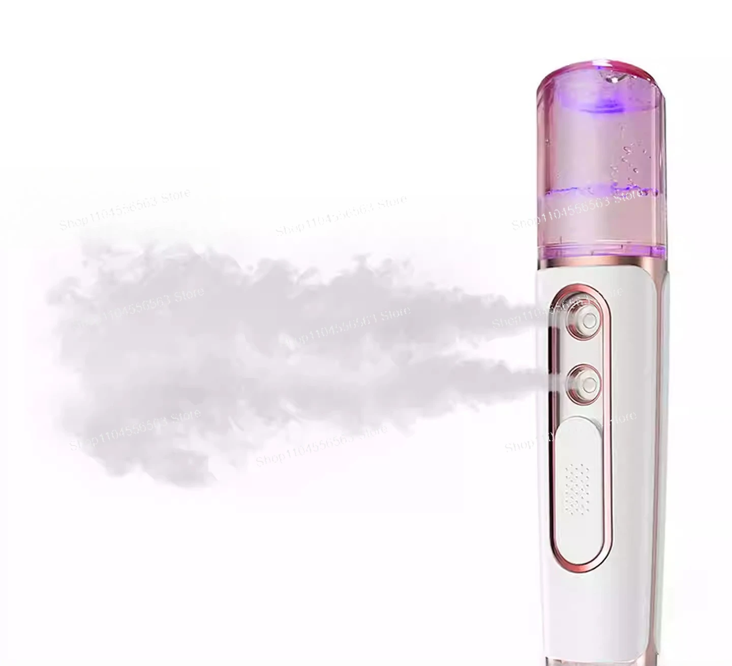 New Portable Double Hole Facial Hydrator Cold Spray Mist USB Charging Hydrating Moisturizer*(84 characters)*