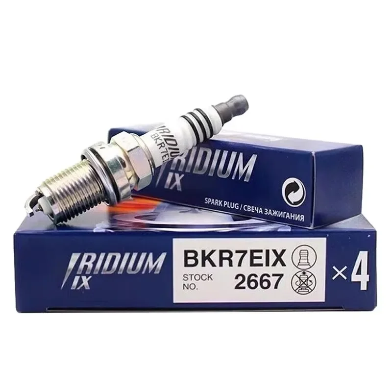 4/6Pcs 2667 BKR7EIX Iridium Spark Plug for VOLKSWAGEN BEETLE GOLF JETTA PASSAT TIGUAN 2.0L AUDI A3 A4 A5 A6 CAYMAN BOXSTER