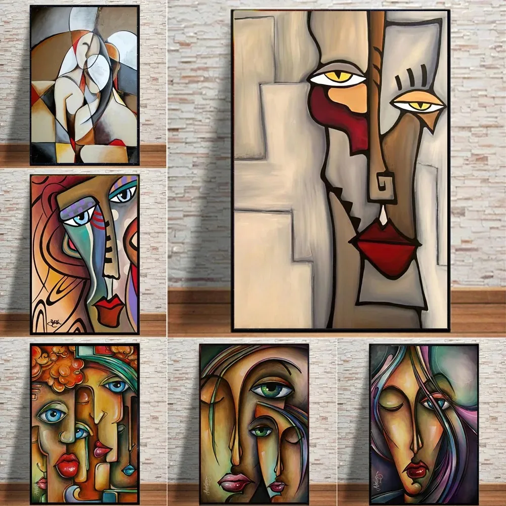 Picasso Classical Art Oil Paintings Print on Canvas Art Posters and Prints Abstract Famous Wall Art Pictures For Living Room