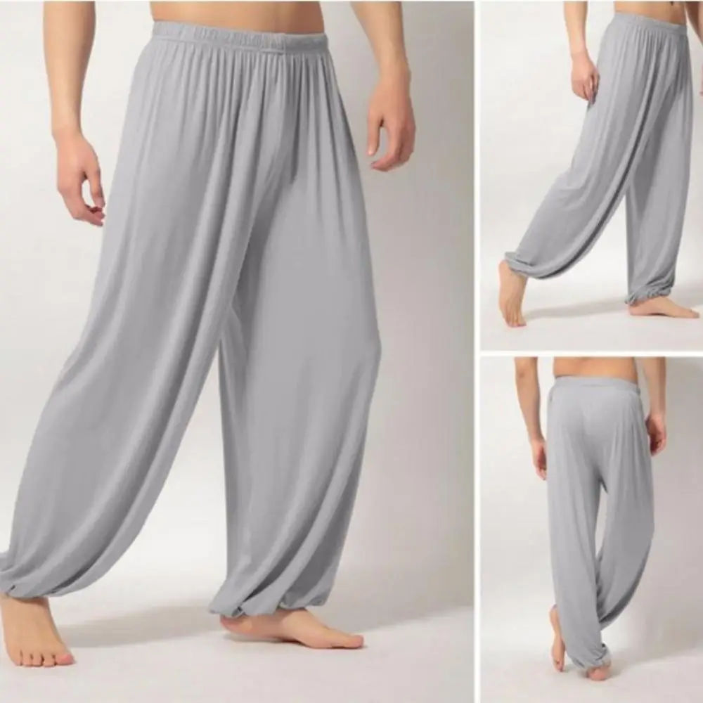 Pantalon de jogging décontracté pour hommes, pantalon baggy, jogging monochrome, vêtements pour hommes, danse du ventre, yoga, sarouel, fjBelly