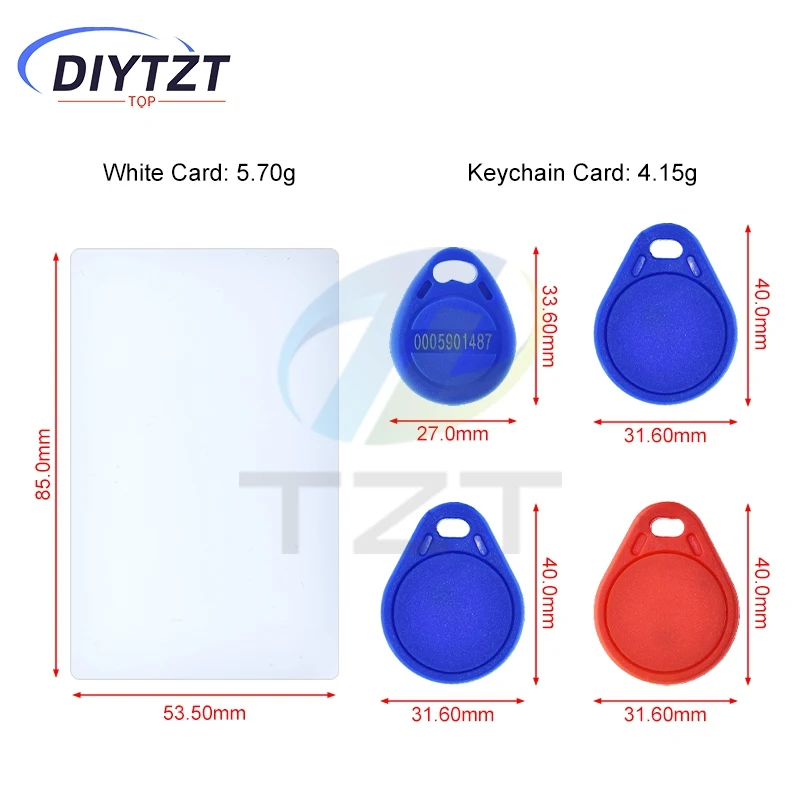 RFID riscrivibile 13,56 MHz CUID UID IC / 125 KHZ ID Carta vuota Clone Token Tag Chiave / Carta bianca Copiabile Modificabile Smart IC Card