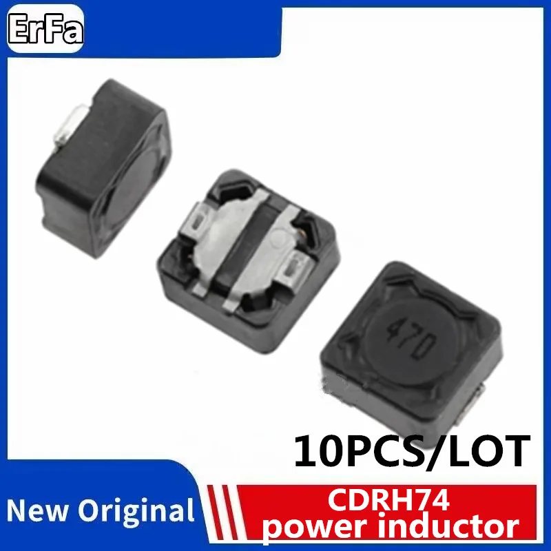 10pcs CD74 CDRH74 power inductor 1UH  2.2UH 3.3 4.7 6.8 8.2 10 12 15 22 27 33 47 56 100 120 150 180 220 330 470 560 680 820UH MH