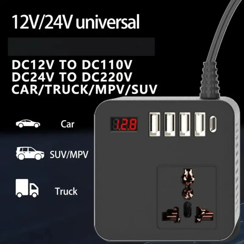 D5BE Stable Vehicle Power Converter with Enhanced Cooling Systems & LED Indicators
