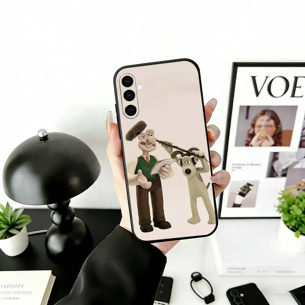 W-WallaceS G-Gromit Phone Case For Samsung Galaxy A73,A72,A71,A70,A53,A52,A51,Others Soft Black Cover