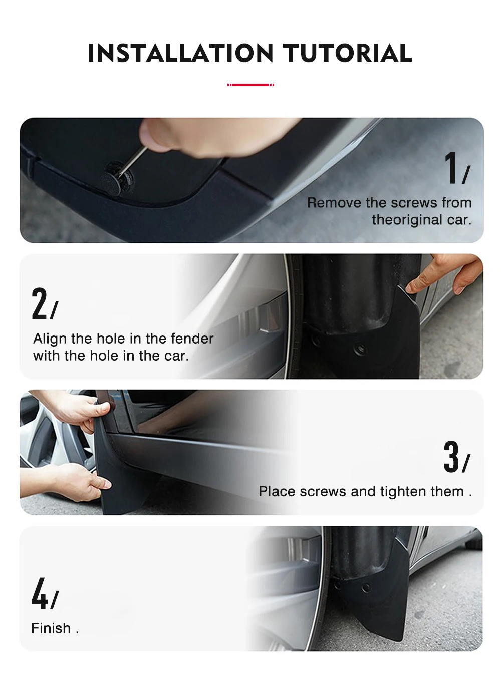 Für Peugeot 2008 2020 2021 2022 2023 2024 2025 Kotflügel Schmutzfänger Spritzschutz Schmutzschutzbleche Autozubehör – Detail 7