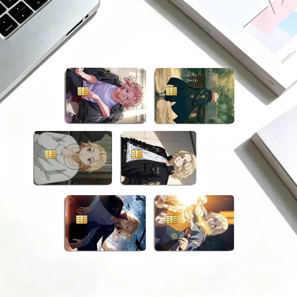 T-Tokyo Revengers M-Manjiro Sano  Credit Card HD Stickers Small Chip Waterproof Sticker Game Card Decal Gift