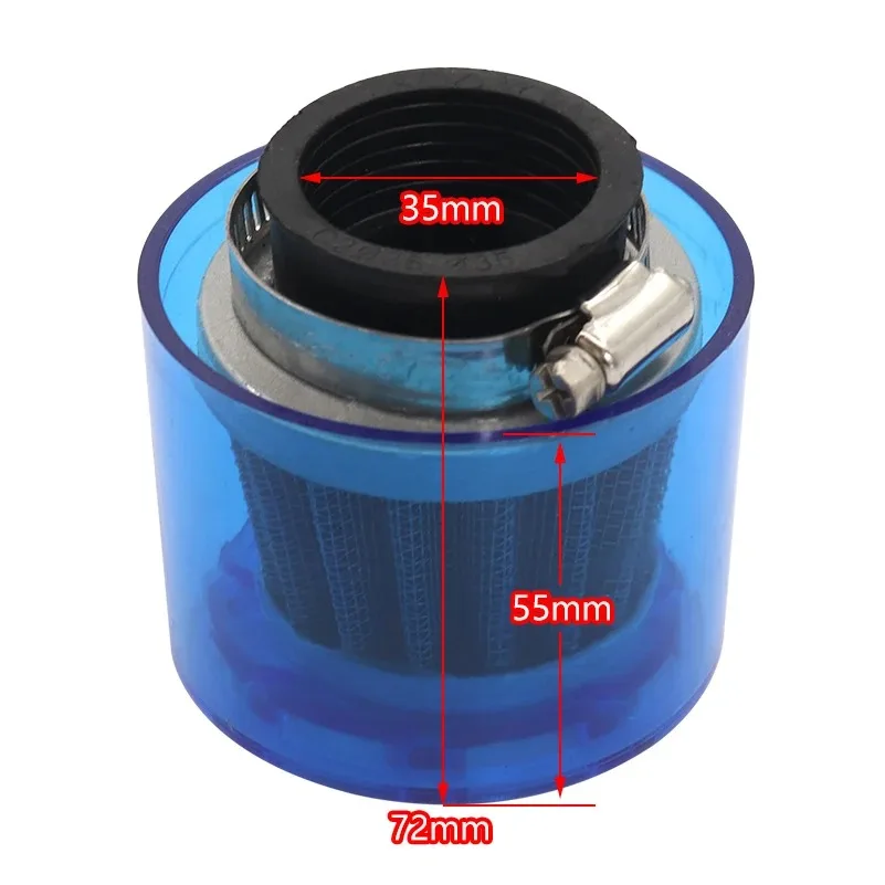 waterproof air filter For ATV beach off-road motorcycle 50-125cc Straight head inclined head
