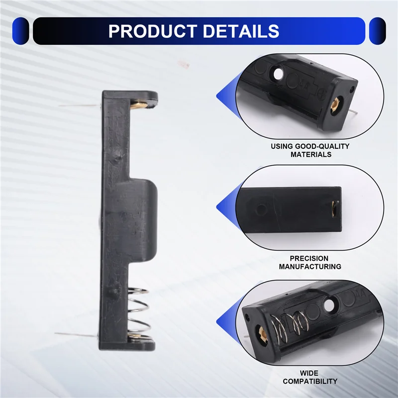 ELECT-AA/1.5V/PP3 Battery Holder/Connector Enclosed Or Open With Switch, Battery Holder AA X 1 Holder PCB Amount:5