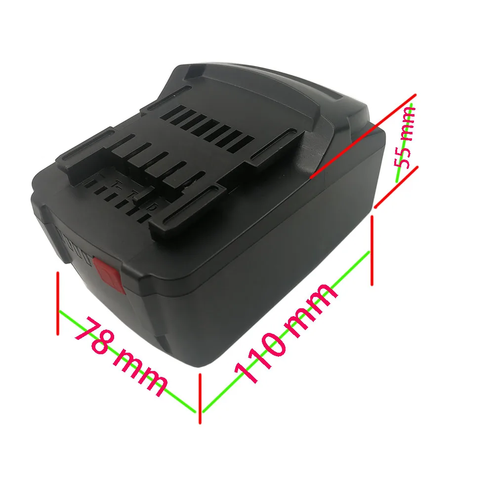 Dawupine Li-Ion Batterie Fall Lade Schutz Circuit Board PCB Led-anzeige Box Gehäuse Für Metabo 18V Lithium-Batterie Shel