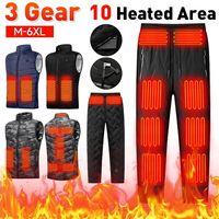 Unisex Electric Heated Vest 9 Heating Areas Electric Heated Jackets Washable Lightweight USB Charging Camping Outdoor Sportswear