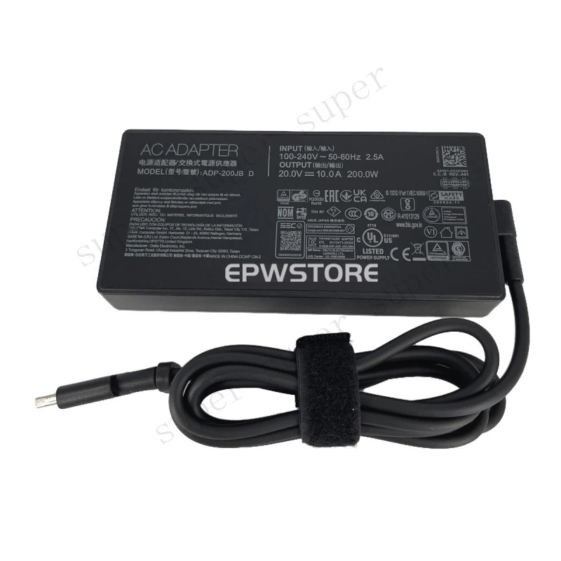 

Зарядное устройство переменного тока S+ 20V 200W 10A для ASUS ProArt H7606WI, прямоугольный блок питания