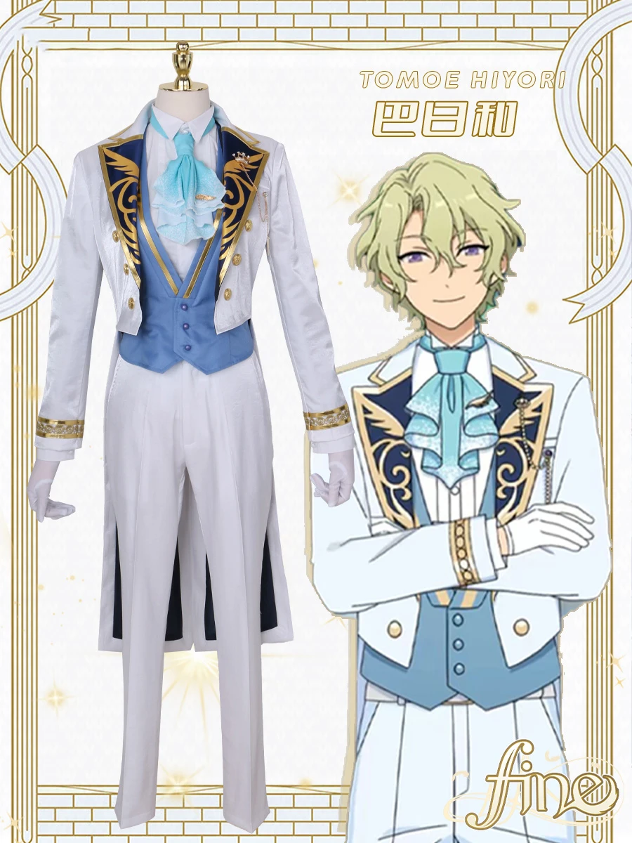 COS-HoHo Ensemble Stars Tenshouin Eichi/Aoba Tsumugi/Tomoe Hiyori/Ran Nagisa Game Suit Cosplay Costume Halloween Party Outfit