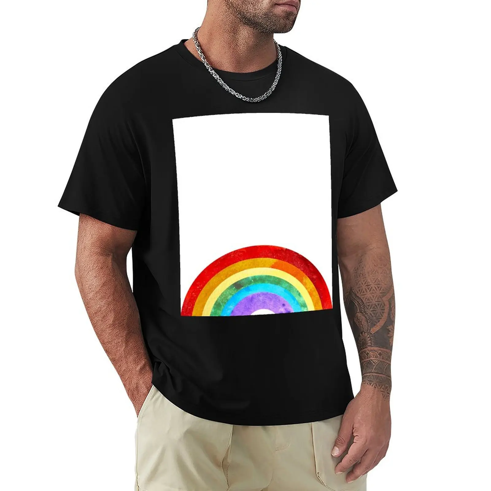 

Love Wins Rainbow Rings T-Shirt summer shirt cotton man t-shirts oversize t-shirts man plain t shirts men