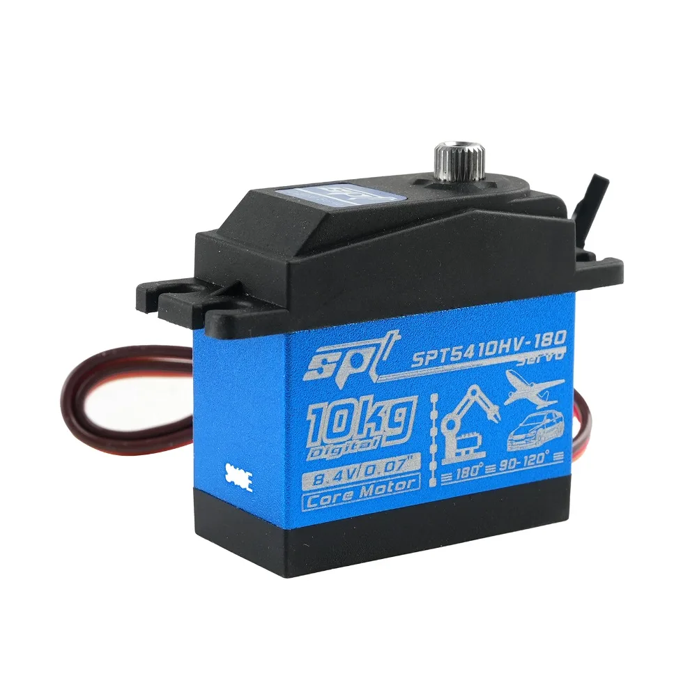 

SPT5410HV 180 Digital Servo Motor 10KG High Torque Metal Gear Waterproof Steering Actuator For RC Car Drift Vehicle Robot Part