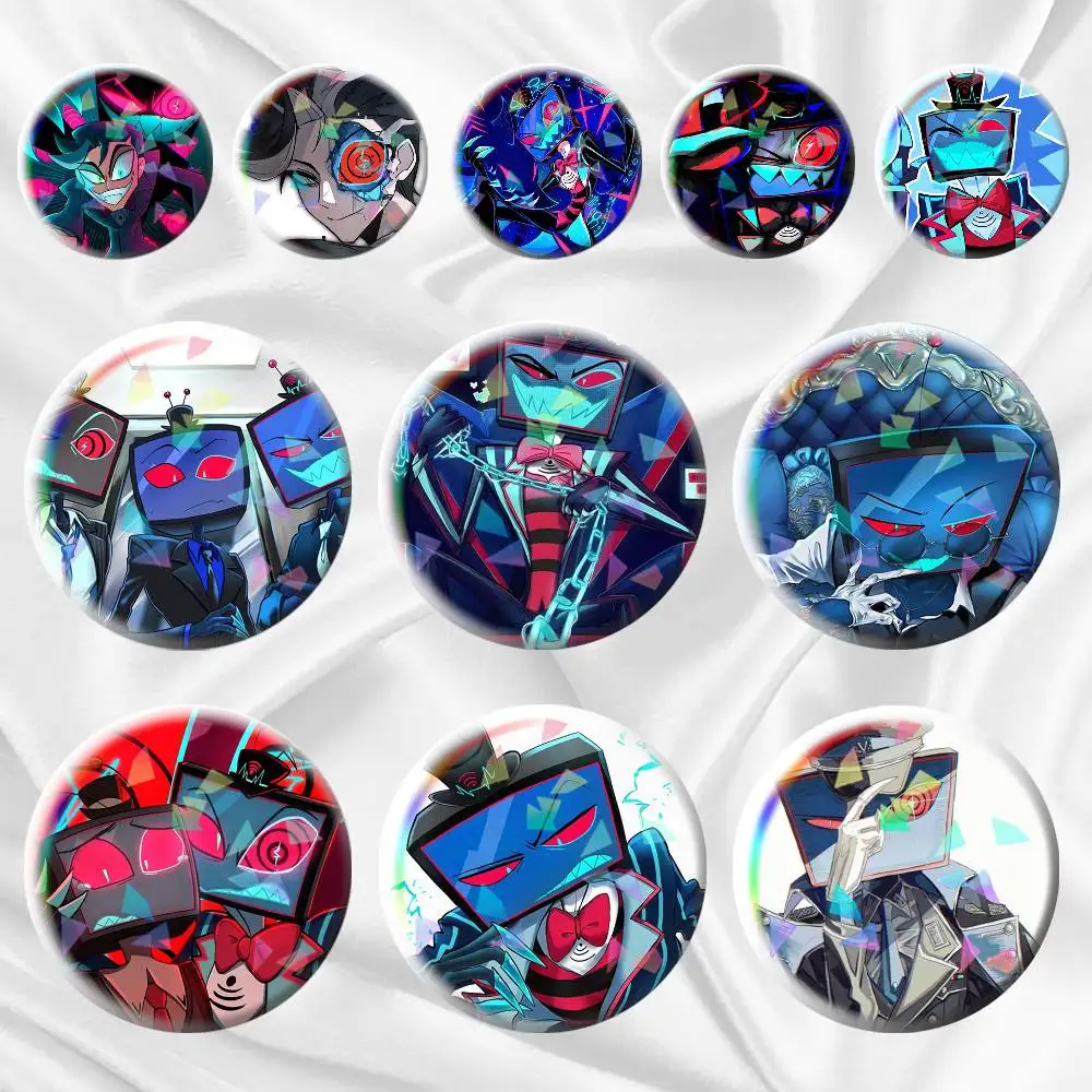 

VOX Cartoon H-HaZBiN-N H-HoTEL 75mm 44mm 25mm Accessories Toys Badge Brooch Backpack Hat Pins