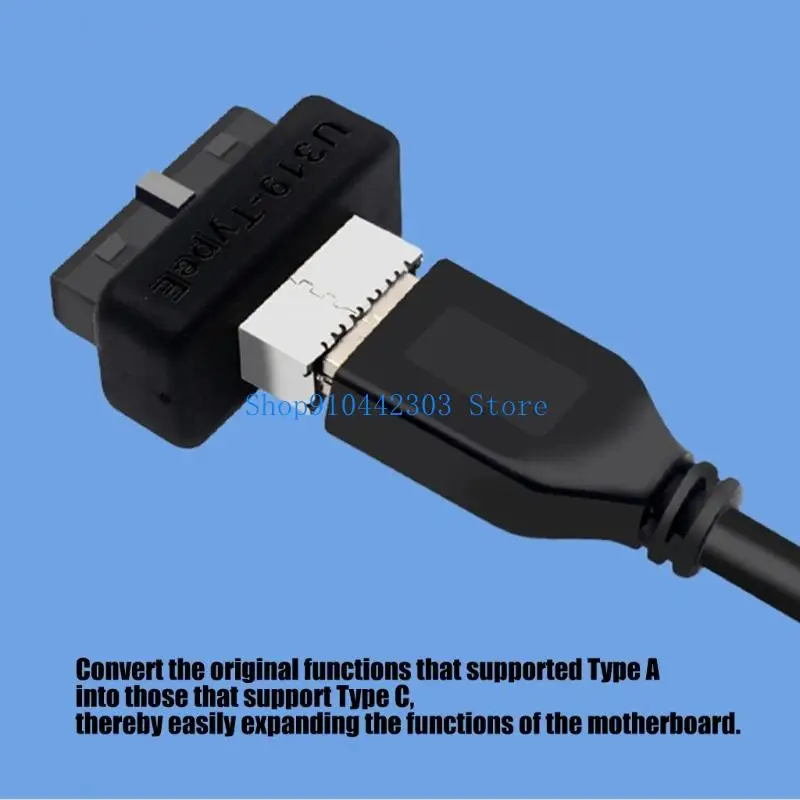 L4MD Toolless Installation USB3.0 Type E Converters Compatible for 19Pin 20Pin Interfaces