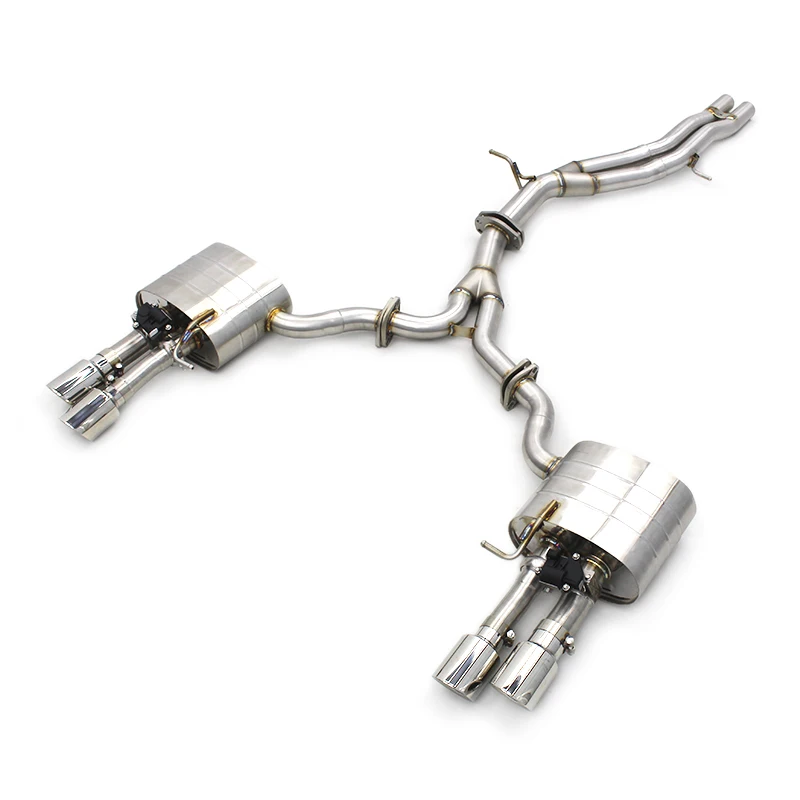 Yooking Racing Car Exhaust Pipe Escape Muffler Catback Exhaust For Audi S4/S5 B9 2019-2023