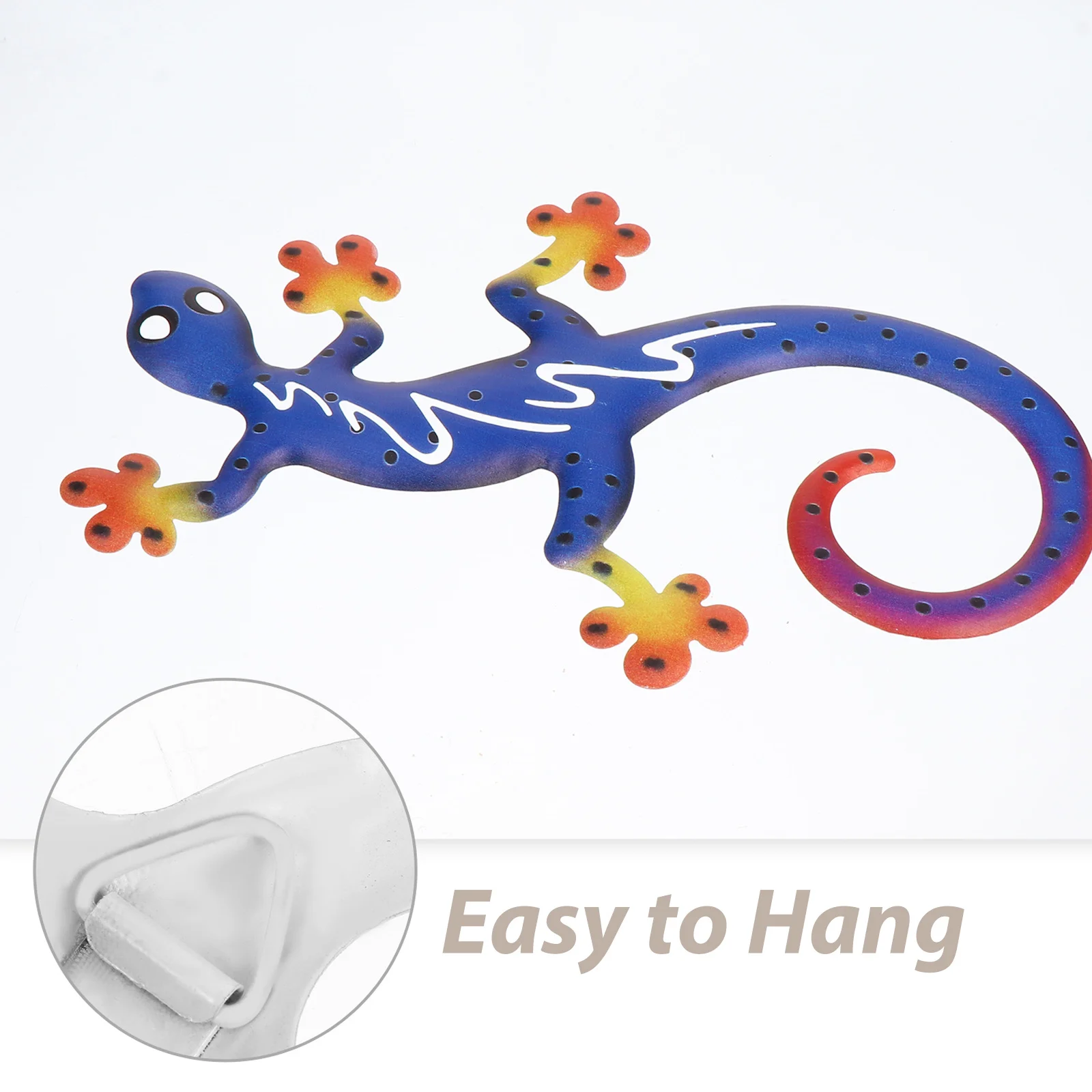 

1Pcs Iron Gecko Wall Decor High-Quality Lifelike Texture Pattern Home Office Garden Wall Hanging Craft Adornment