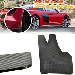 2pcs Universal Fender Mudguards For SUV Car Pickup Front and Rear Mud Guards Carbon Fiber Exterior Mud Flaps Accessory
