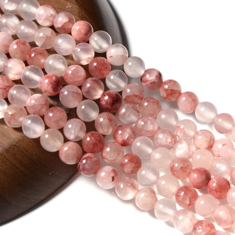 

Natural Persian Jade Stone Beads Pink Color Loose Spacer Gem Bead for Jewelry Making DIY Necklace Accessories 4/6/8/10/12mm