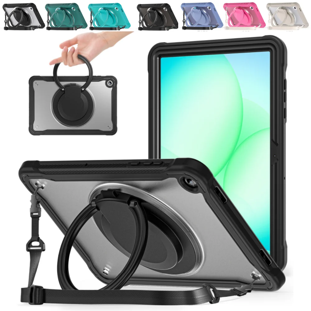 

Сверхмощный чехол для Samsung Galaxy Tab A11 Plus 11 дюймов SM-X230 SM-X236 A9 + 11 дюймов 2025 противоударный чехол-подставка для планшета с ремешком