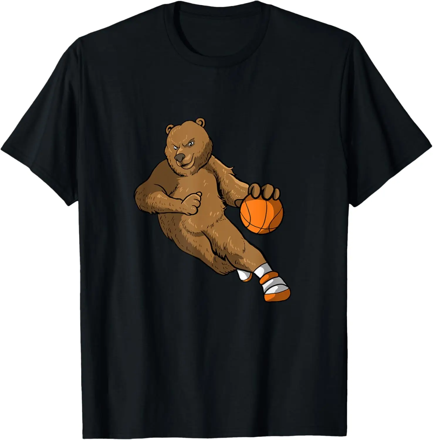 Basketball Player Grizzly Bear Gift I Hoops Bear T-Shirt