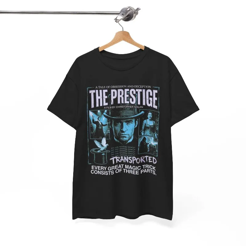 The Prestige Film Graphic Tee | Christopher Nolan Magic Movie T-Shirt Four season popular unisex cotton T-shirt