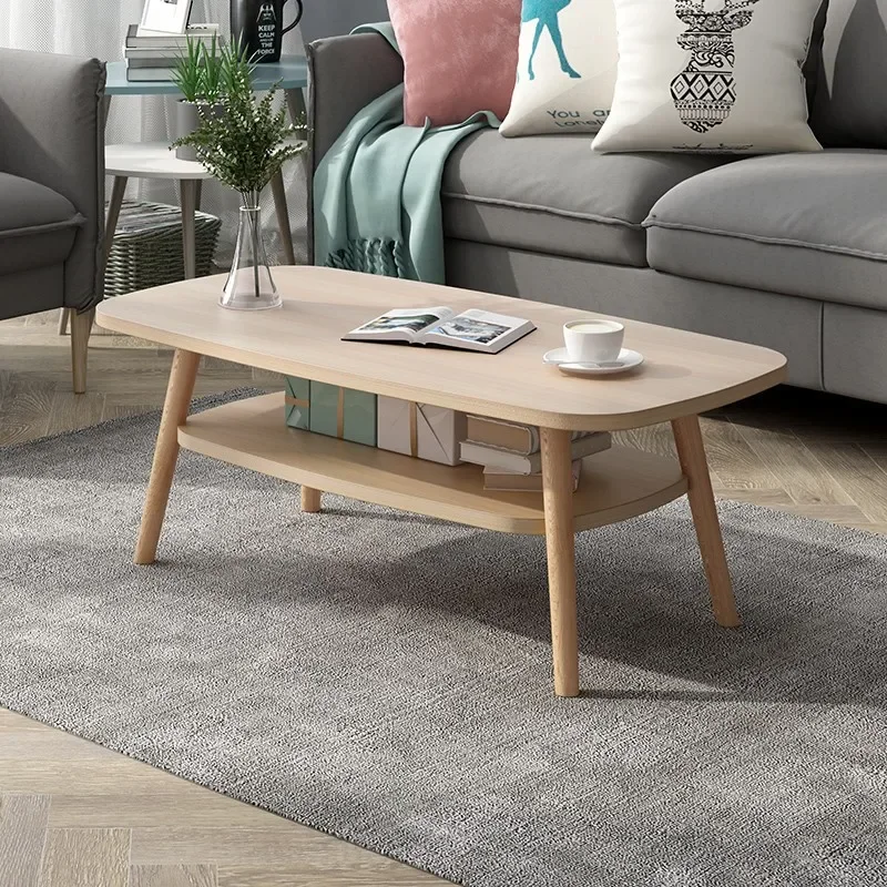 

Simple Solid Wood Legs Coffee Living Room Mini Small Coffee Table Simple Small Apartment Small Tea Table