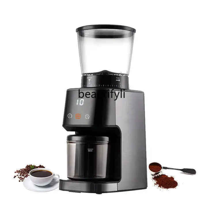 مطحنة حبوب القهوة الكهربائية مطحنة حبوب القهوة قابلة للتعديل، سمك مطحنة قهوة مزدوجة الأغراض