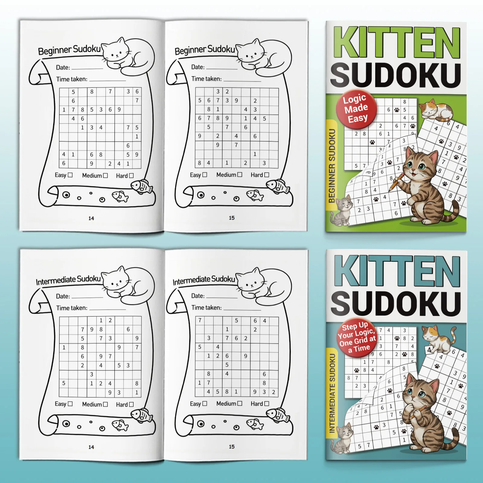 Kids Early Education Sudoku Puzzle Book, Brain Teaser Logic Game Workbook, Number Reasoning Training Book for Toddlers view 6