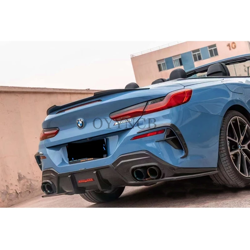 

Для BMW 8 серии G14 G15 G16 2020 2021 2022 2023 стиль переменного тока, высококачественный сухой спойлер багажника из углеродного волокна