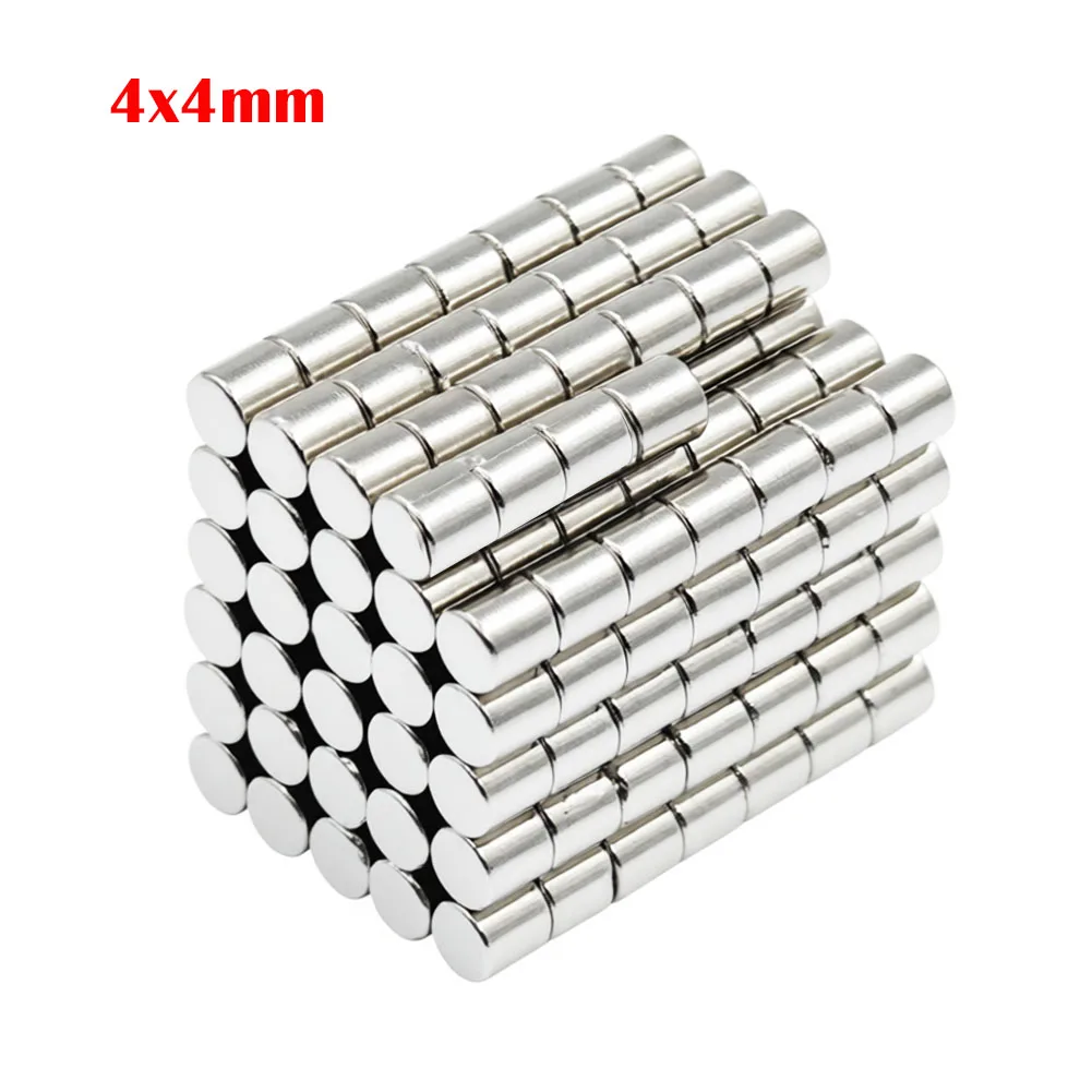 10-200Pcs 4x4mm Super Powerful Round Magnet Neodymium Magnets  N35 NdfeB Strong Magnet Permanent Magnetic Imanes Magnetic Sheet