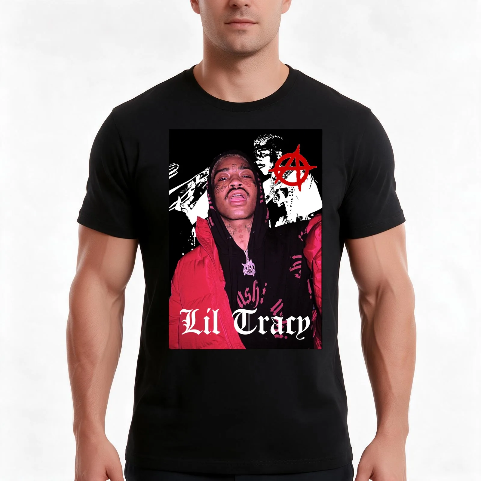 Lil Tracy T-Shirt Summer Casual Cotton Tee Oversized Streetwear Tops Vintage Graphic Print Loose Fit Short Sleeve