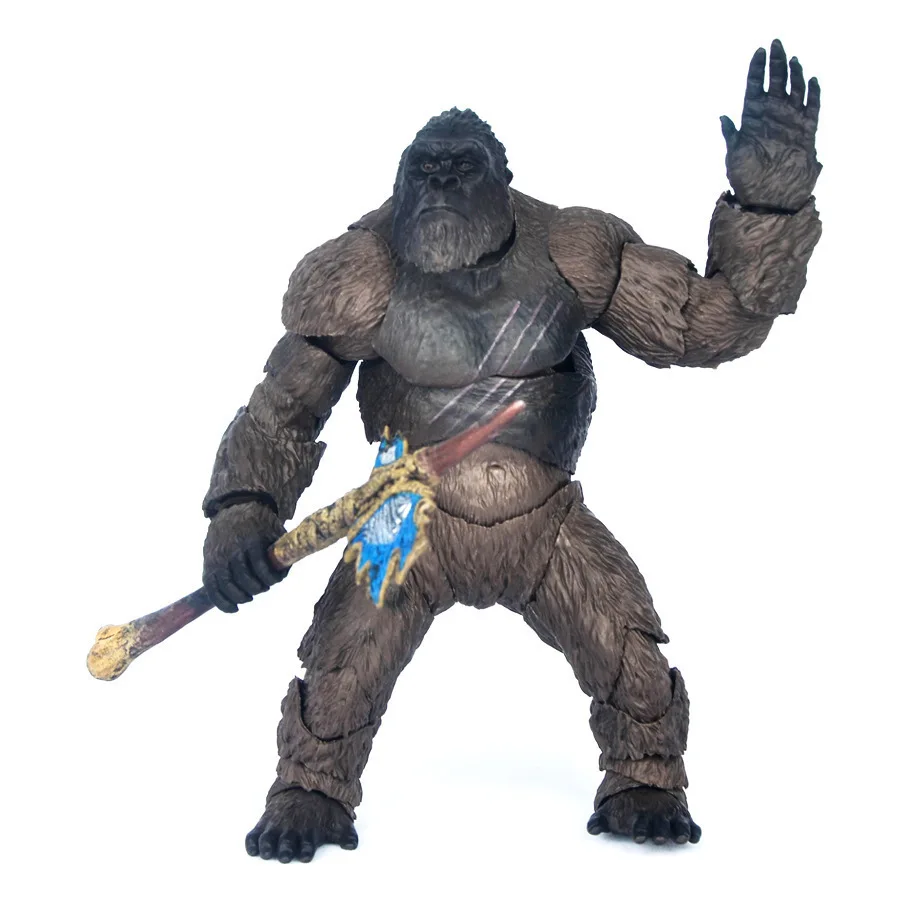 Figura de acción de SHF KING KONG Gorilla, modelo de juguete de colección, regalo de articulaciones articuladas, estatuilla de vinilo movible, muñeca