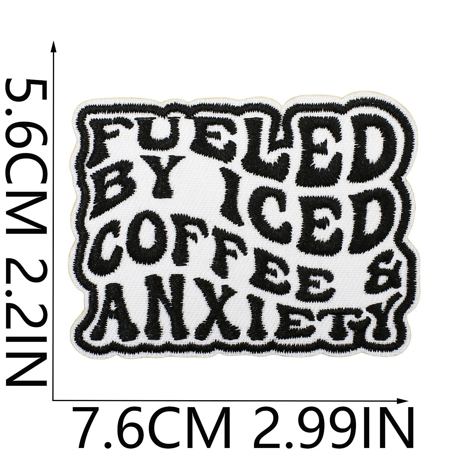 1/5PCS Black and White Dialog Box Embroidery Cloth English Letter Patch Sticker Clothes Bag Decoration Music Healing Ironing