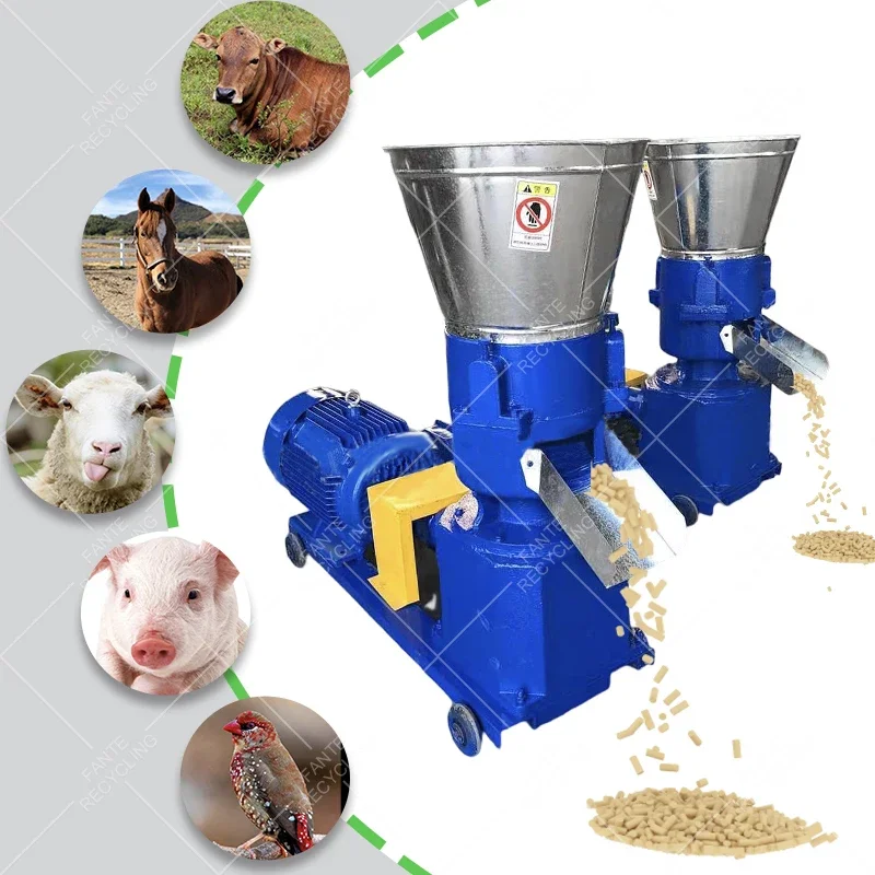 

Fante Factory Wholesale Peletizadoras animal Pig/Chicken/goat Pelletizing poultry flat die making Pelletizer Feed Pellet Machine