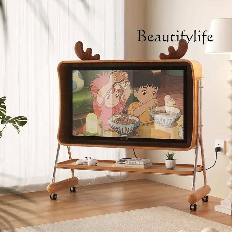 

tH Design Living Room Tv Stand Modern Bedroom Nordic Floor Mobile Tv Stand Home Entertainment Center Soporte Tv De Pie Furniture