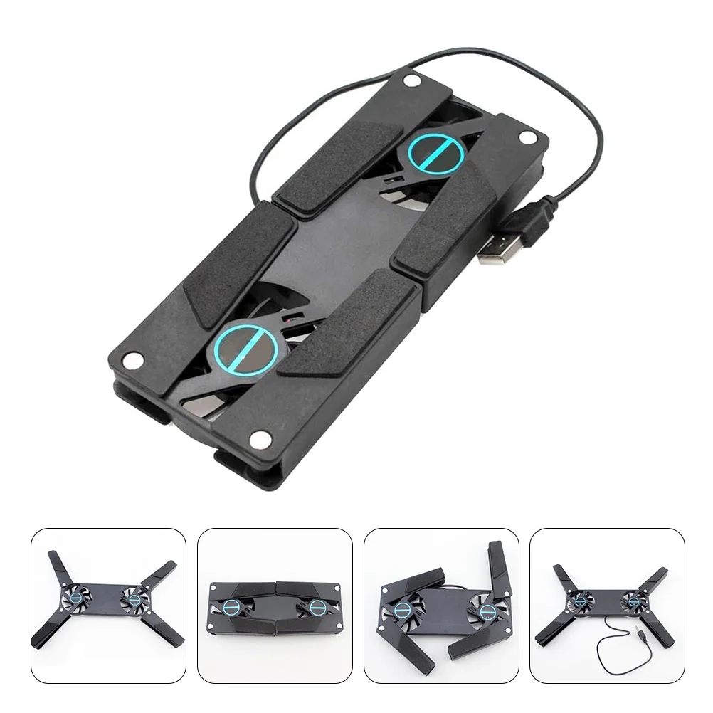 

Mobestech 2Pcs Dual Fan Laptop Cooling Pad Radiator for Gaming Efficient Heat Dissipation Extended Use