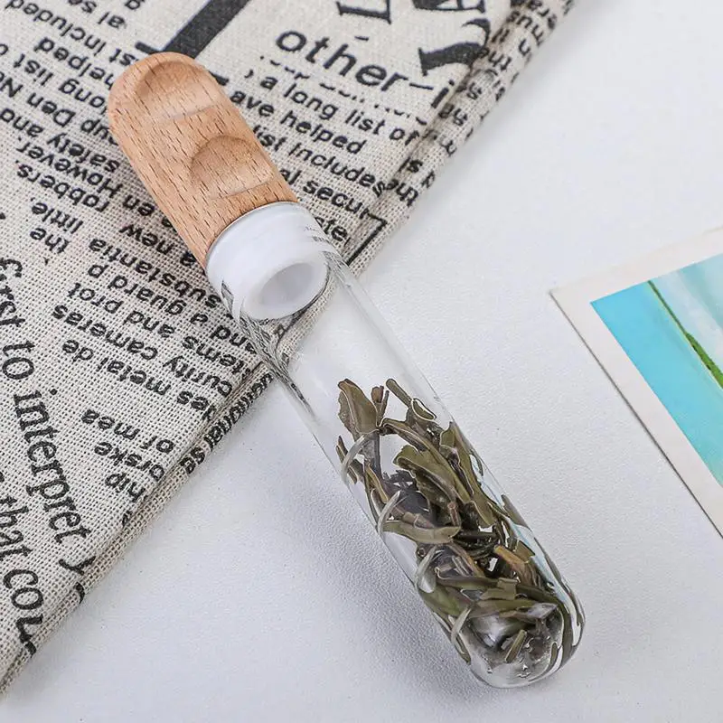 Glass Tea Infuser Creative Pipe Transparent Tea Drain Heat Resistant Spice Herb Universal Tea Strainer Teaware Tool Accessories