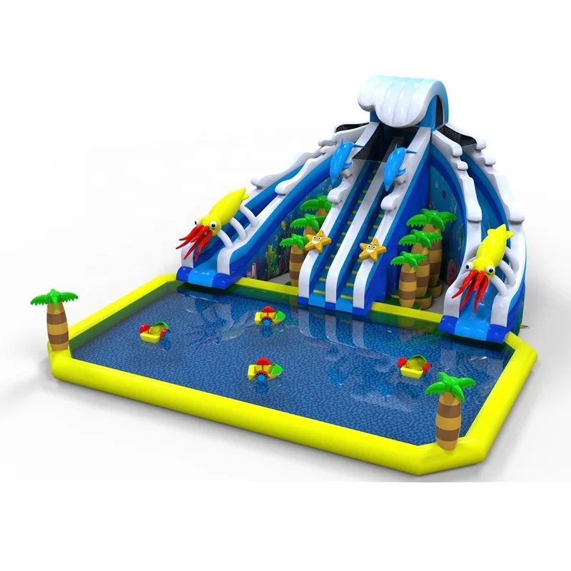 2020 Hot Sale Outdoor Inflatable Water Park On Ground For Kids And Adult